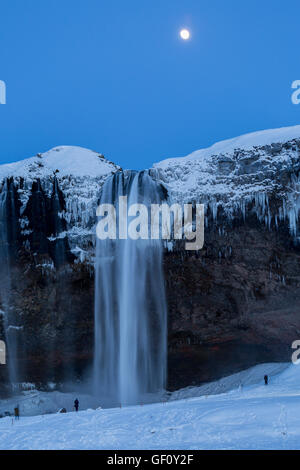 Cascade de Seljalandsfoss, Islande Banque D'Images