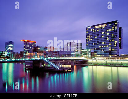 Port des Médias, Düsseldorf, Allemagne Banque D'Images