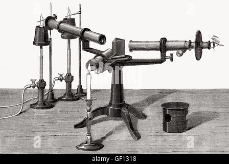 La spectroscopie, 19e siècle Banque D'Images