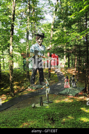 Lake George, New York, USA. Juillet, 24,2016. La forêt magique, un conte de fées pour enfants parc d'attractions à thème dans les bois du lac Banque D'Images