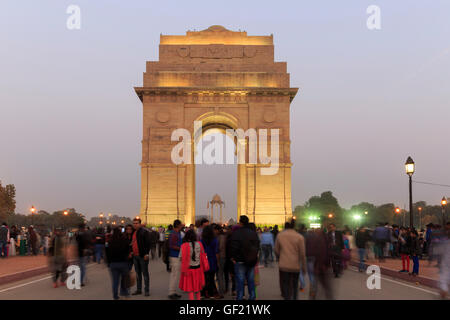 La porte de l'Inde, New Delhi, Delhi, Inde Banque D'Images