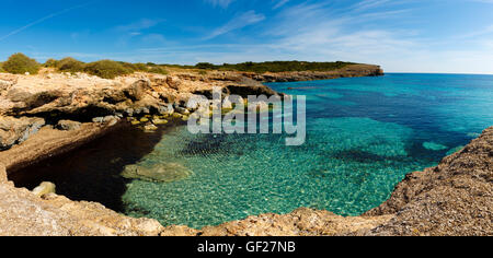 Lagon Bleu Malte Gozo Comino island Banque D'Images