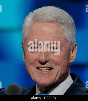 Philadelphie, Pennsylvanie, USA 26 Juillet 2016 L'ancien Président Bill Clinton à la Convention démocrate marque:Crédit Reinstein Banque D'Images