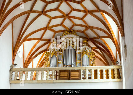 PREJMER, Roumanie, 18 juillet 2014 : église fortifiée à Prejmer, Roumanie. Banque D'Images