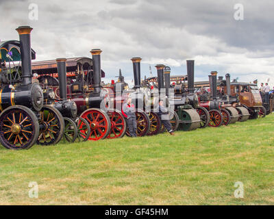 Welland, Worcestershire, Royaume-Uni 29 Juillet 2016. Profitez de la foule des moteurs de traction à vapeur sur l'affichage à la vapeur Welland Rally près de Malvern qui s'ouvre aujourd'hui (vendredi) et sera ouvert au public tous les week-ends. Crédit : Ian Thwaites/Alamy Live News Banque D'Images