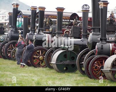 Près de Malvern, Royaume-Uni. 29 juillet, 2016. Les moteurs à vapeur de la traction de l'abondance à la vapeur Welland Rally près de Malvern Royaume-uni. Les amateurs de vapeur provenant de tout le pays assister à cet événement annuel qui en est à sa 52e année. Crédit : Richard Sheppard/Alamy Live News Banque D'Images