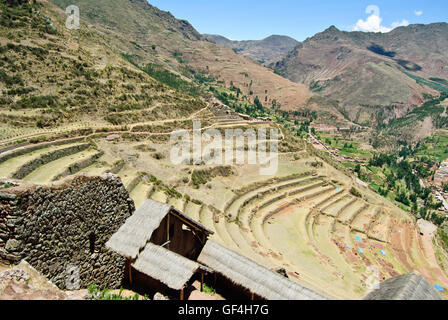 Les terrasses de Pisac Banque D'Images