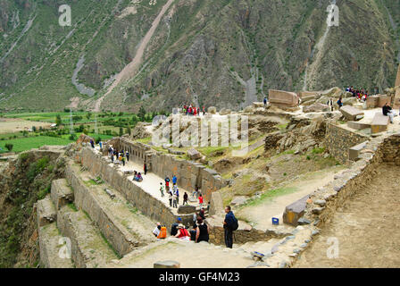 Les ruines d'Ollantaytambo Banque D'Images