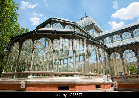 Le Palais de Cristal - Madrid - Espagne Banque D'Images