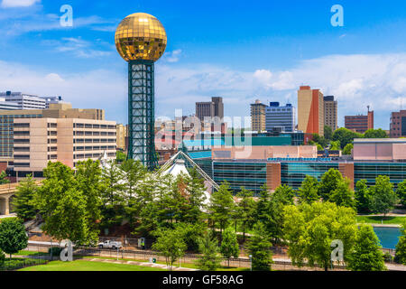 Knoxville, Tennessee, États-Unis downtown at World's Fair Park. Banque D'Images