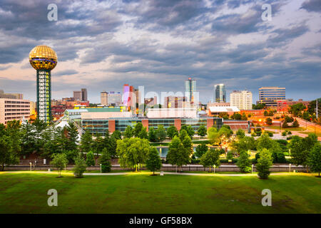 Knoxville, Tennessee, États-Unis downtown at World's Fair Park. Banque D'Images