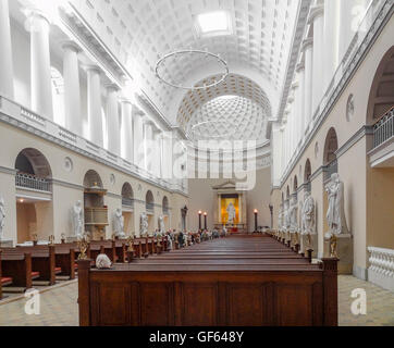 A l'intérieur de l'église de Notre Dame à Copenhague, la capitale du Danemark Banque D'Images