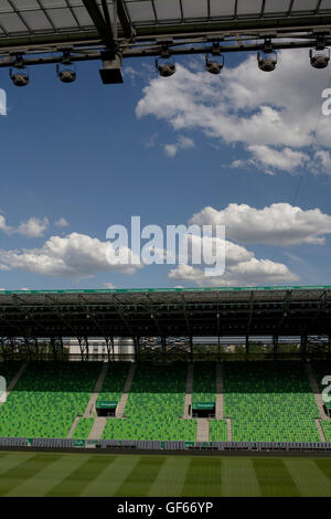 Groupama arena football stadium avec toit Banque D'Images