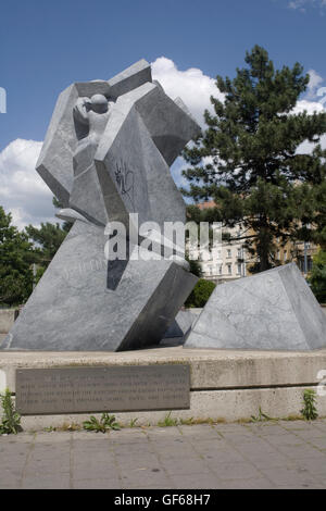 Mémorial à Gabor Sztehlo Deak Ferenc ter à Banque D'Images