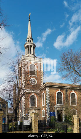 St Mary Rotherhithe, Londres. Reconstruit en 1714 à 1715, à une conception par John James. Banque D'Images