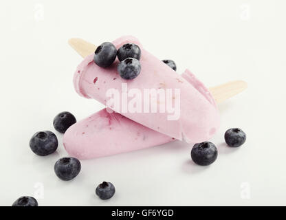 Popsicle yogourt Banque D'Images