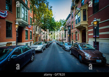 Rue du monument, à Bunker Hill, Charlestown, Boston, Massachusetts. Banque D'Images