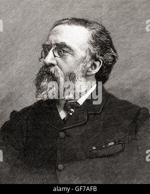 Justin McCarthy, 1830 - 1912. L'historien libéral et nationaliste irlandais, romancier et homme politique. Banque D'Images