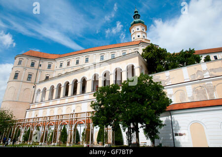 Le Château de Mikulov - République Tchèque Banque D'Images