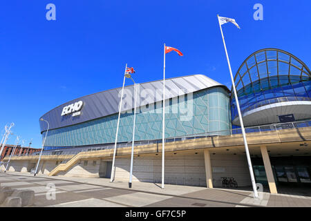 Echo Arena de divertissement, Liverpool, Merseyside, England, UK. Banque D'Images