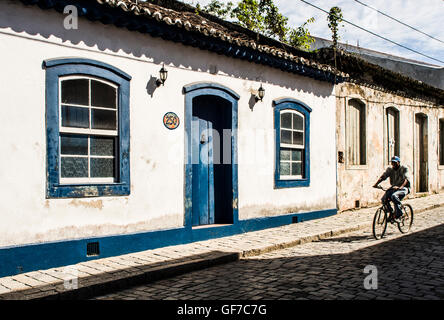Centre historique de Sao Francisco do Sul, une ville coloniale fondée par les Portugais en 1658. Banque D'Images