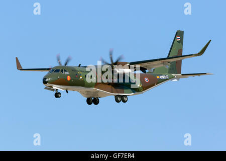 L'Armée royale thaïlandaise CASA C-295W sur vol de livraison. C'est le premier C-295 pour l'armée thaïlandaise. Banque D'Images