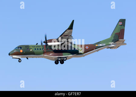 L'Armée royale thaïlandaise CASA C-295W sur vol de livraison. C'est le premier C-295 pour l'armée thaïlandaise. Banque D'Images