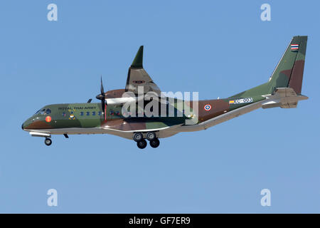 L'Armée royale thaïlandaise CASA C-295W sur vol de livraison. C'est le premier C-295 pour l'armée thaïlandaise. Banque D'Images