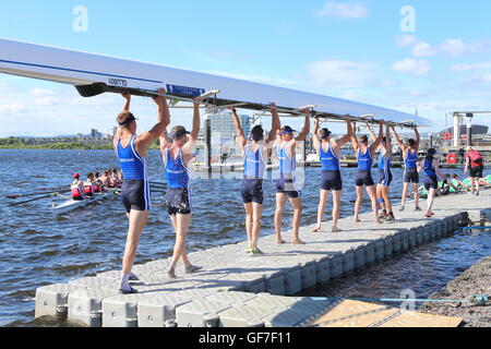 2016 Accueil d'Aviron International de Cardiff Bay - Battle of the Blades Banque D'Images