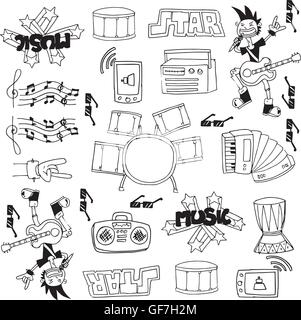 Doodle de music stock vector Illustration de Vecteur