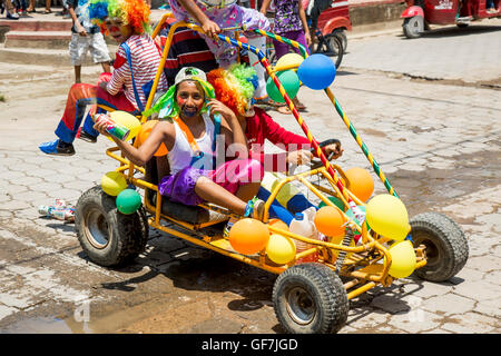 El Sauce, Nicaragua - juin 2016. Carnaval dans les rues de El Sauce Banque D'Images