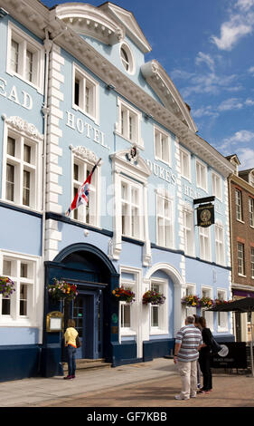 Royaume-uni, Angleterre, Norfolk, King's Lynn, mardi Place du marché, Duke's Head Hotel Banque D'Images