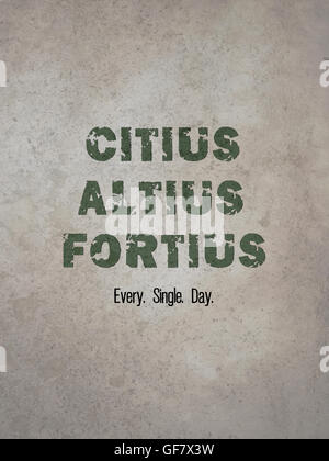 Citius, Altius, Fortius Banque D'Images