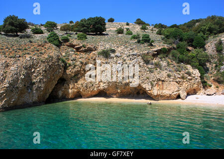 Fox Bay sur l'île de Krk, Croatie Banque D'Images