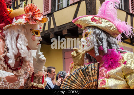 Défilé de Venise à Riquewihr village. Banque D'Images