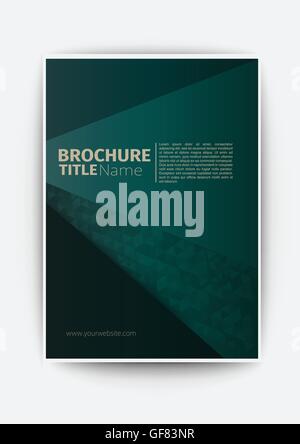 Résumé vecteur moderne vert livre / brochure / flyer design business template design brochure flyer modèle de mise en page au format A4, Illustration de Vecteur