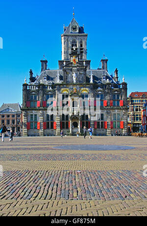 Hôtel de ville de Delft, Pays-Bas Banque D'Images
