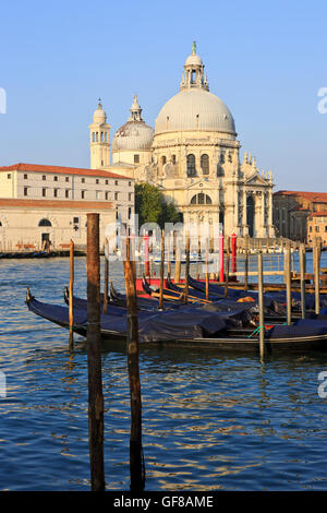 La basilique Santa Maria della Salute Eglise (1681) à Venise, Italie Banque D'Images