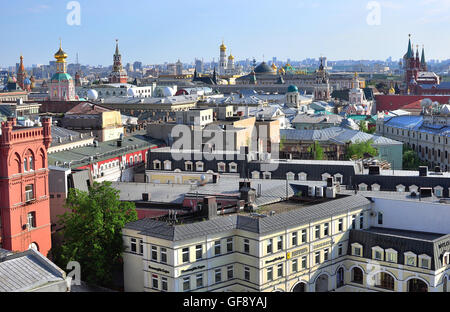 Moscou, Russie - Mai 21 : Vue sur le centre-ville de Moscou le 21 mai 2015. Moscou est la capitale et la plus grande ville de la Russie. Banque D'Images