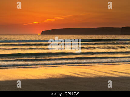Coucher de soleil à la pointe nord de l'Ecosse plus Banque D'Images