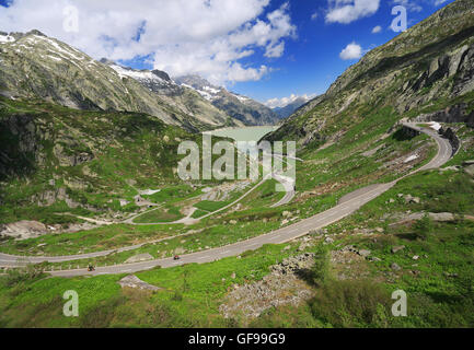 Le col du Grimsel, Alpes, Suisse Banque D'Images