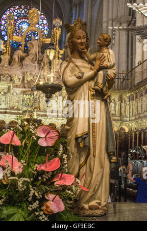 Intérieur de la cathédrale de Saint Marie Primat de Tolède, Espagne Banque D'Images