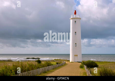 Phare de Saint-Gilles-Croix-de-vie en France Banque D'Images