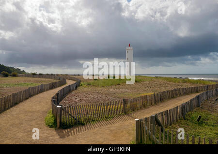 Phare de Saint-Gilles-Croix-de-vie en France Banque D'Images