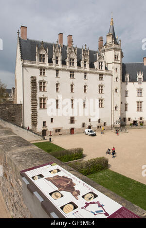 Château des Ducs de Bretagne, Nantes, dans le département de la France Banque D'Images