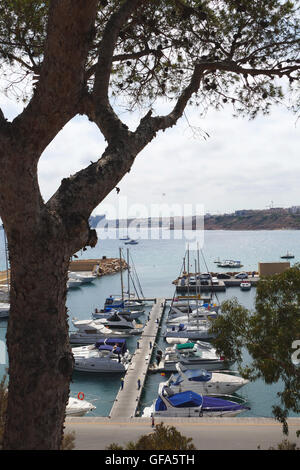 Vue sur la marina de Cabo Roig, Costa Blanca, Espagne Banque D'Images