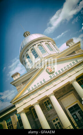 Montréal - le 27 mai 2016 : Inauguré en 1847, Marches Marché Bonsecours est reconnu comme l'un des dix plus beaux heritage b Banque D'Images