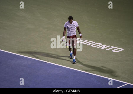 Toronto, Ontario, Canada. 29 juillet, 2016. Gaël Monfils de France bat l'Milos Raonic du Canada, en deux sets 6-4, 6-4. © Crédit : /ZUMA Wire/Alamy Live News Banque D'Images