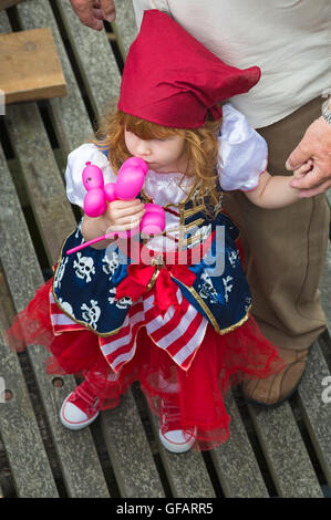 Swanage, Dorset, UK. 30 juillet, 2016. Le tout premier festival pirate pirate de Purbeck, Festival, a lieu à Swanage en juillet. Credit : Carolyn Jenkins/Alamy Live News Banque D'Images