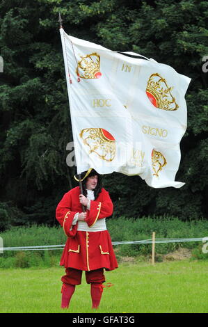 30 juillet 2016, Killiecrankie, Perthshire, Écosse, Royaume-Uni. Les soldats Killiecrankie mis sur une journée d'expositions et reconstitutions de la bataille de Killiecrankie, qui a eu lieu le 27 juillet 1689. &Copier ; Cameron Cormack Banque D'Images